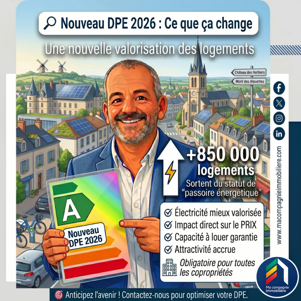 : dpe 2026 immobilier illustration diagnostic performance énergétique