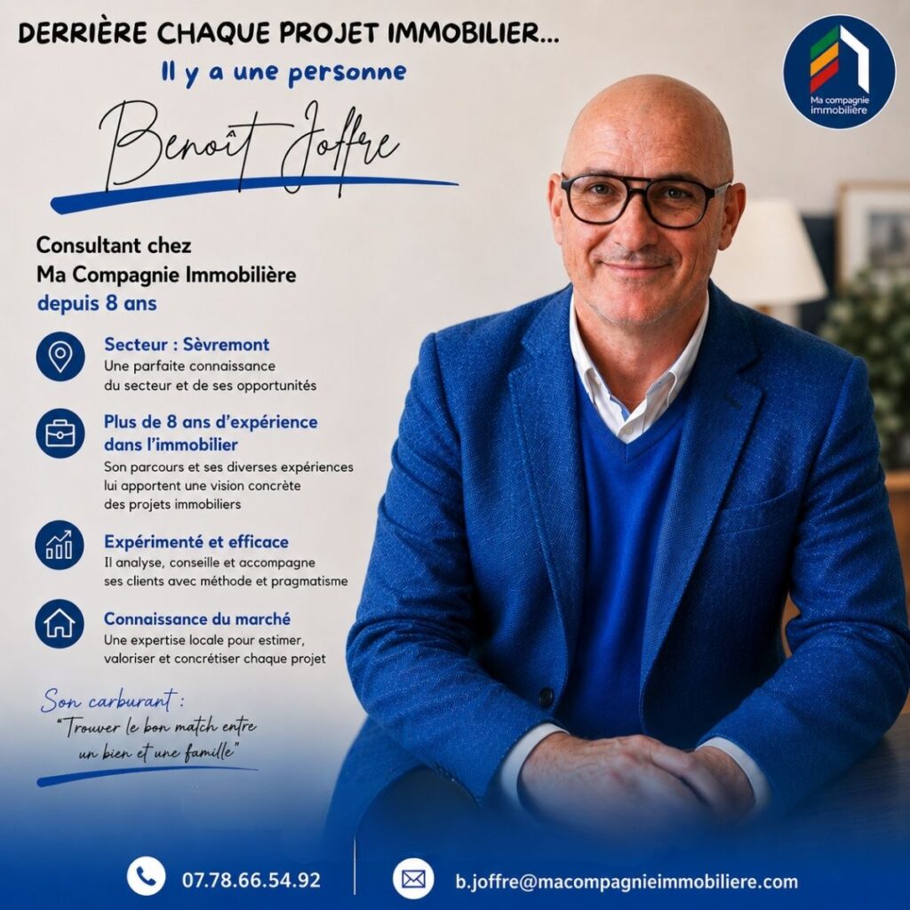 Benoît Joffre, consultant immobilier à Sèvremont chez Ma Compagnie Immobilière