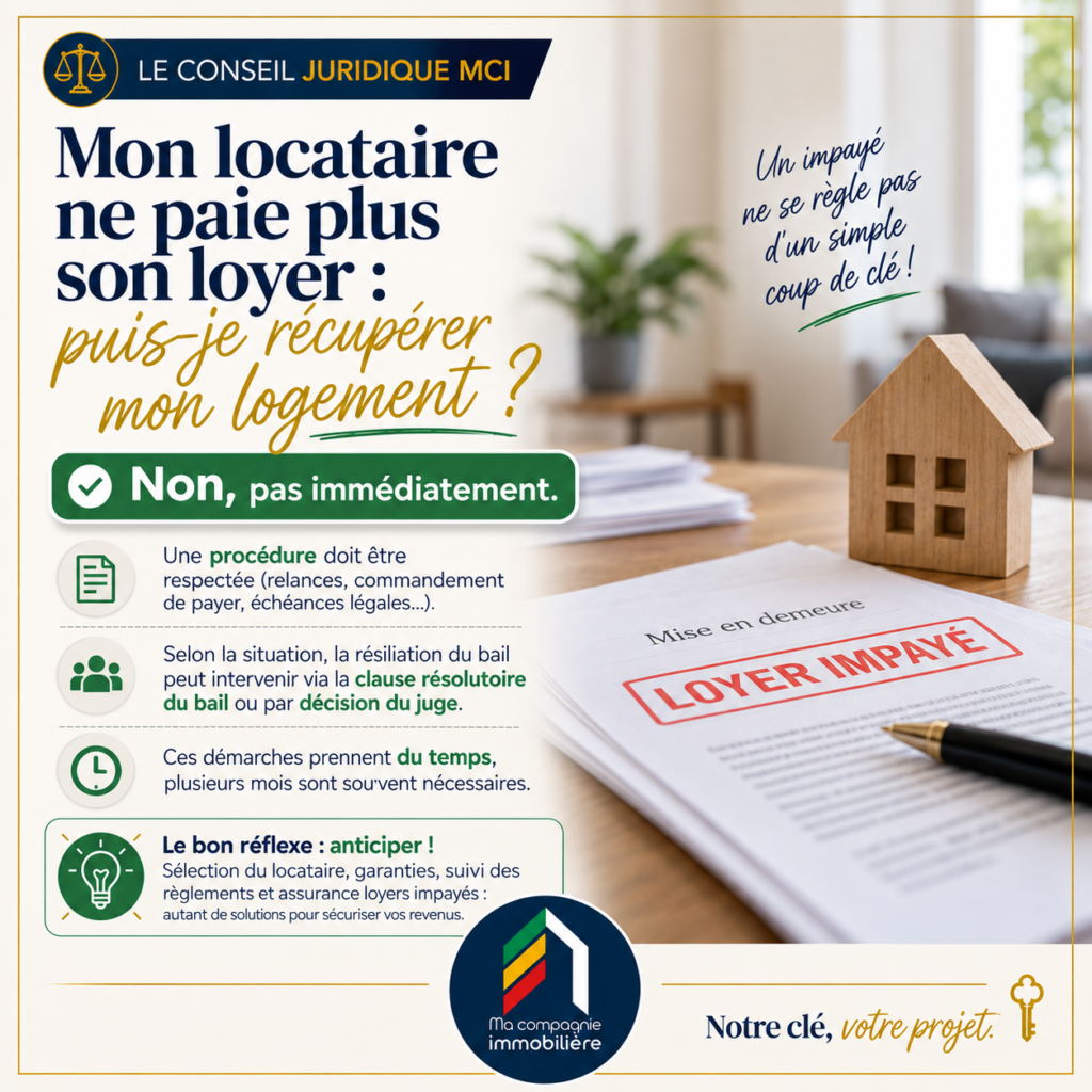 Loyer impayé : un propriétaire peut-il récupérer son logement ?